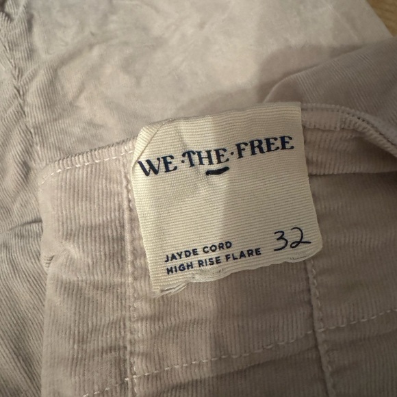 WE THE FREE NWT JAYDE CORD HIGH RISE FLARE SIZE 32 - Picture 4 of 6